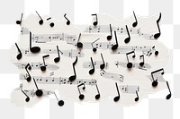 PNG Music paper white background creativity. AI generated Image by rawpixel.