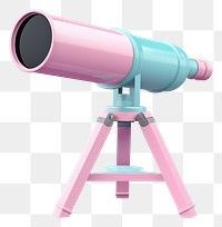 PNG  Telescope white background surveillance binoculars. AI generated Image by rawpixel.