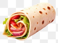 PNG Bread food white background flatbread. AI generated Image by rawpixel.