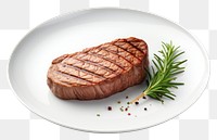 PNG Steak plate beef meat. AI generated Image by rawpixel.