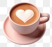 PNG Coffee drink love cup. AI generated Image by rawpixel.