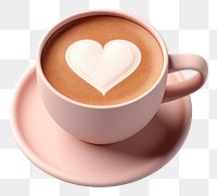 PNG Coffee drink love cup. 