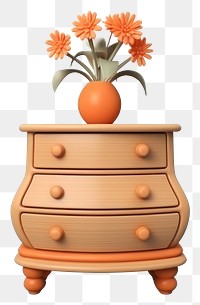 PNG Dresser flower vase furniture. 