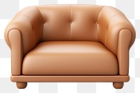 PNG Furniture armchair brown couch. AI generated Image by rawpixel.