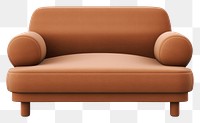 PNG Furniture armchair brown couch. AI generated Image by rawpixel.