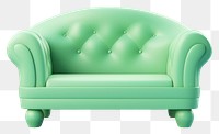 PNG Furniture armchair green couch. 