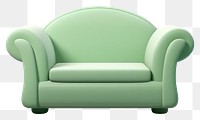 PNG Furniture armchair green couch. AI generated Image by rawpixel.