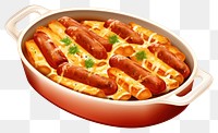 PNG Sausage food white background bratwurst. AI generated Image by rawpixel.