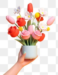 PNG Flower holding petal tulip. 