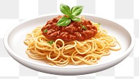 PNG Spaghetti pasta sauce plate. 