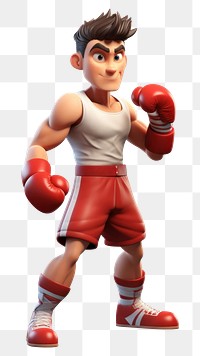 PNG Boxing punching cartoon sports. AI generated Image by rawpixel.