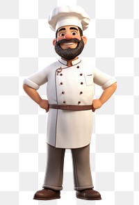 PNG Cartoon adult chef man. AI generated Image by rawpixel.