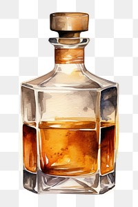 PNG Bottle whisky perfume glass. 