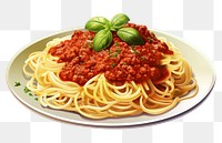 PNG Spaghetti pasta sauce plate. 