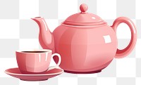 PNG  Teapot cup mug refreshment. AI generated Image by rawpixel.