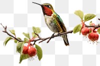 PNG Hummingbird animal branch beak. 