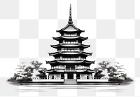 PNG Pagoda architecture building temple. AI generated Image by rawpixel.