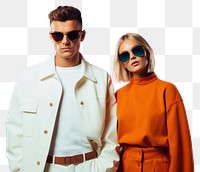 PNG Fashion sunglasses portrait jacket. AI generated Image by rawpixel.