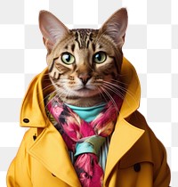 PNG Portrait fashion animal mammal. AI generated Image by rawpixel.