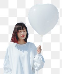 PNG Balloon outdoors adult woman. AI generated Image by rawpixel.