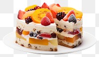 PNG Fruit cake raspberry dessert. AI generated Image by rawpixel.