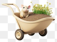 PNG Wheelbarrow vehicle cartoon mammal. 