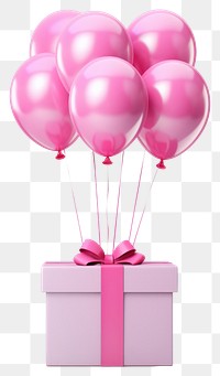 PNG Balloon helium gift pink. 