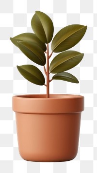 PNG Plant houseplant leaf pot. 