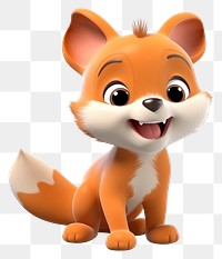 PNG Cartoon mammal animal fox. 