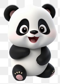 PNG  Cartoon plush panda cute