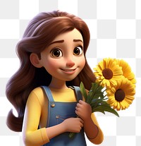 PNG Cartoon flower smiling plant. AI generated Image by rawpixel.
