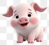 PNG Pig cartoon mammal animal. 