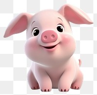 PNG Pig cartoon mammal animal. AI generated Image by rawpixel.