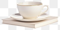 PNG Cup porcelain saucer coffee transparent background