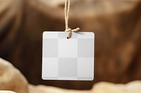 Paper tag, png transparent mockup