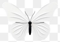 PNG Butterfly white animal insect. AI generated Image by rawpixel.