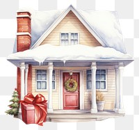 PNG House architecture christmas building transparent background