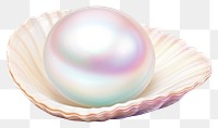 PNG Pearl seashell jewelry transparent background