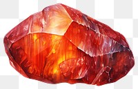 PNG Gemstone mineral red transparent background