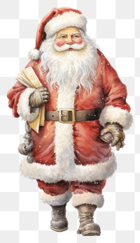 PNG Adult red santa claus transparent background