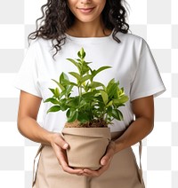 PNG Gardening t-shirt nature plant. 