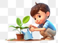 PNG Plant cartoon transparent background houseplant. AI generated Image by rawpixel.
