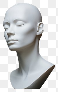 PNG Sculpture human head art. 
