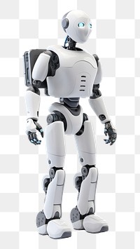 PNG Robot human white background futuristic. AI generated Image by rawpixel.