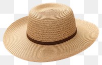 PNG Hat white background straw hat sombrero. 