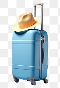 PNG Suitcase luggage blue bag. 