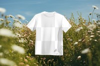 Basic t-shirt png, transparent mockup