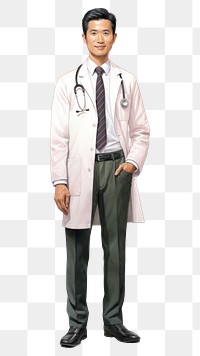 PNG Doctor adult stethoscope accessories. AI generated Image by rawpixel.