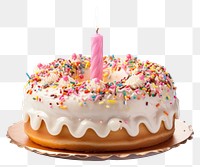 PNG Cake sprinkles birthday dessert transparent background