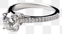 PNG Diamond ring platinum gemstone. 